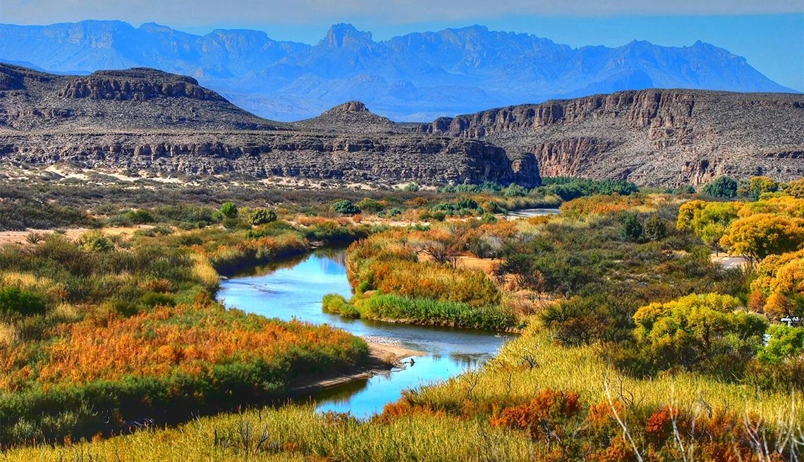 River winding through the Big Bend landscape of Texas